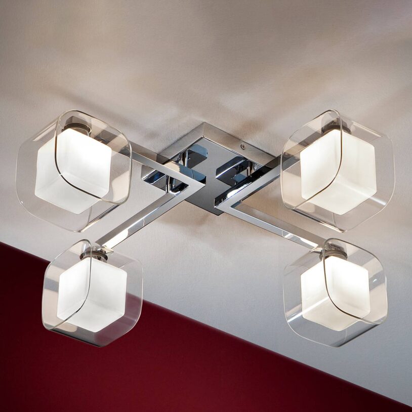 Cube - LED stropní svítidlo se čtyřmi stínidly