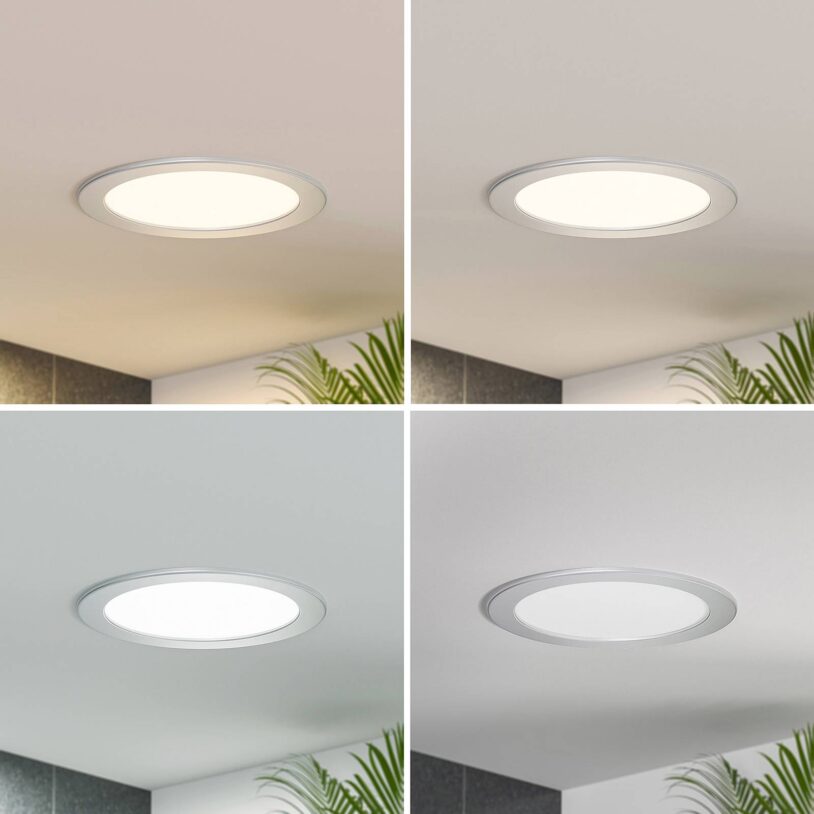 Prios Cadance LED podhledové světlo stříbrné