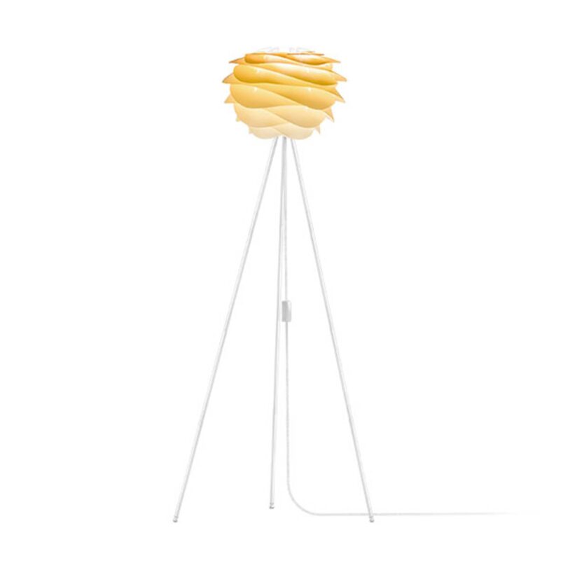 UMAGE Carmina Mini stojací lampa žlutá/stojan bílý